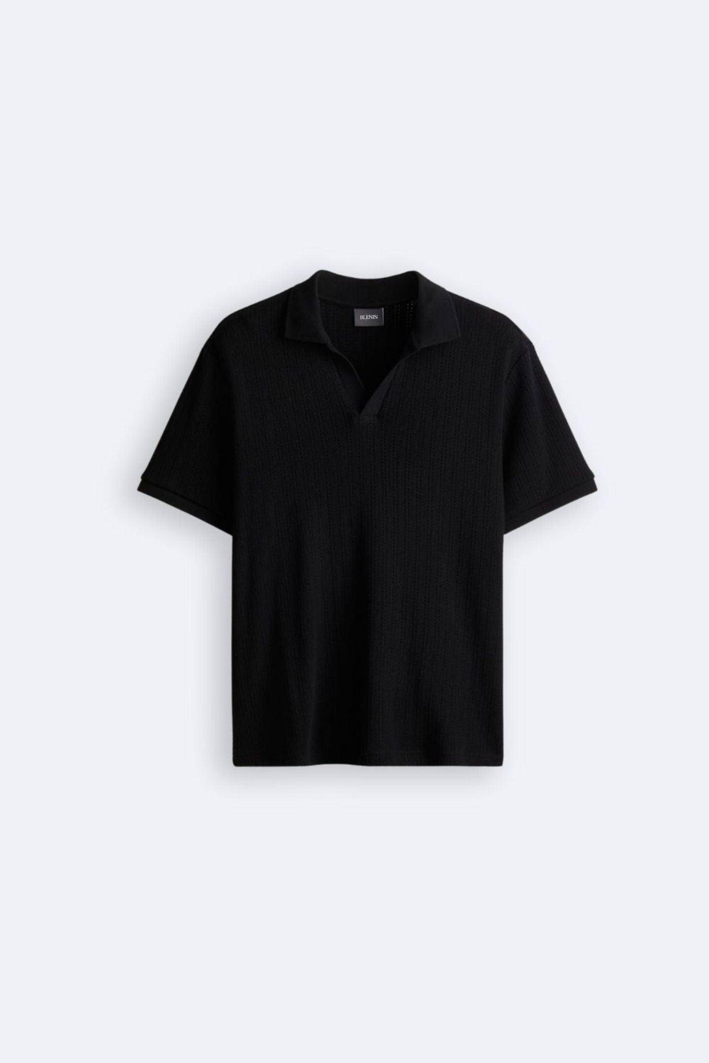 Pull Polo Col Rond Élégant pour Homme