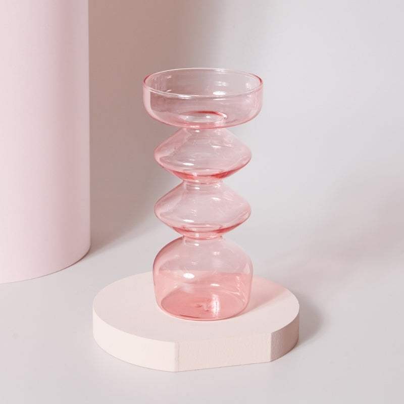 Vase en Verre Artisanal Décoratif Luxe - PanierRoyale