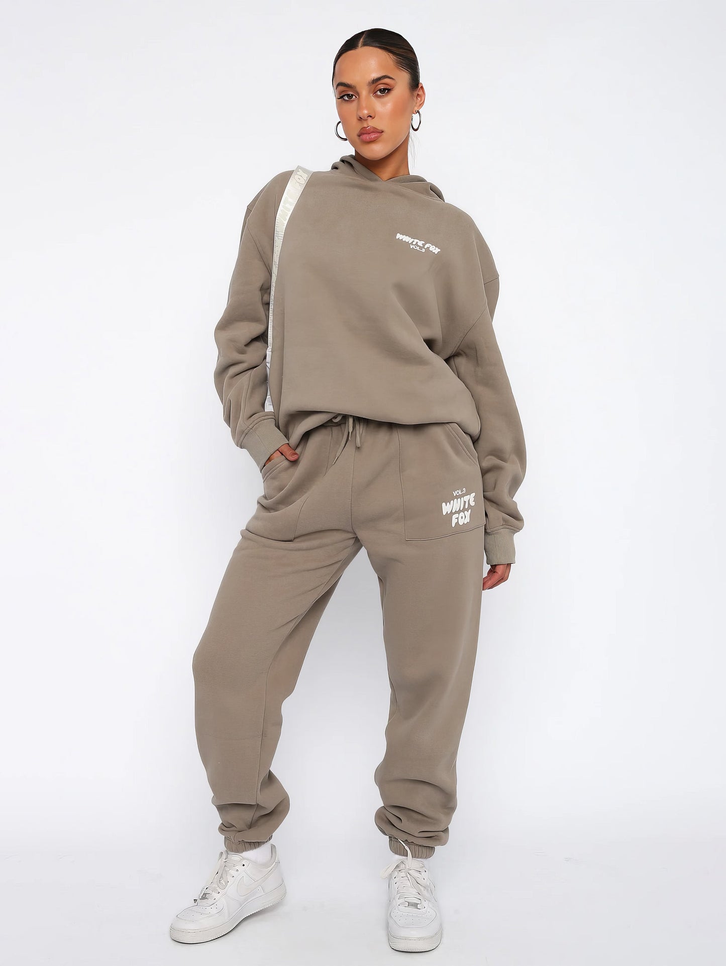 Ensemble Jogging Femme Coton Oversize Sweat à Capuche Pantalon