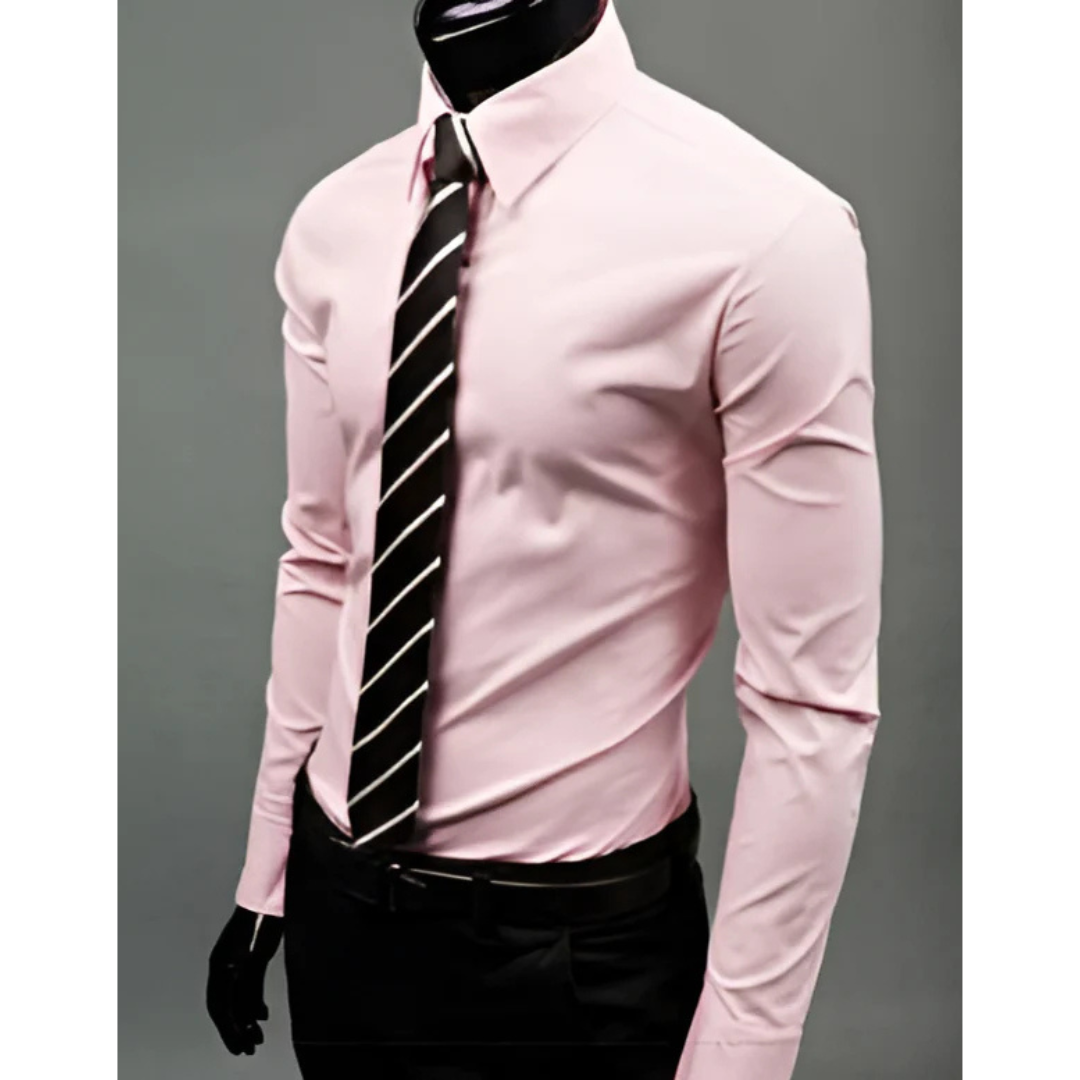 Chemise Homme Slim Manches Longues Classique