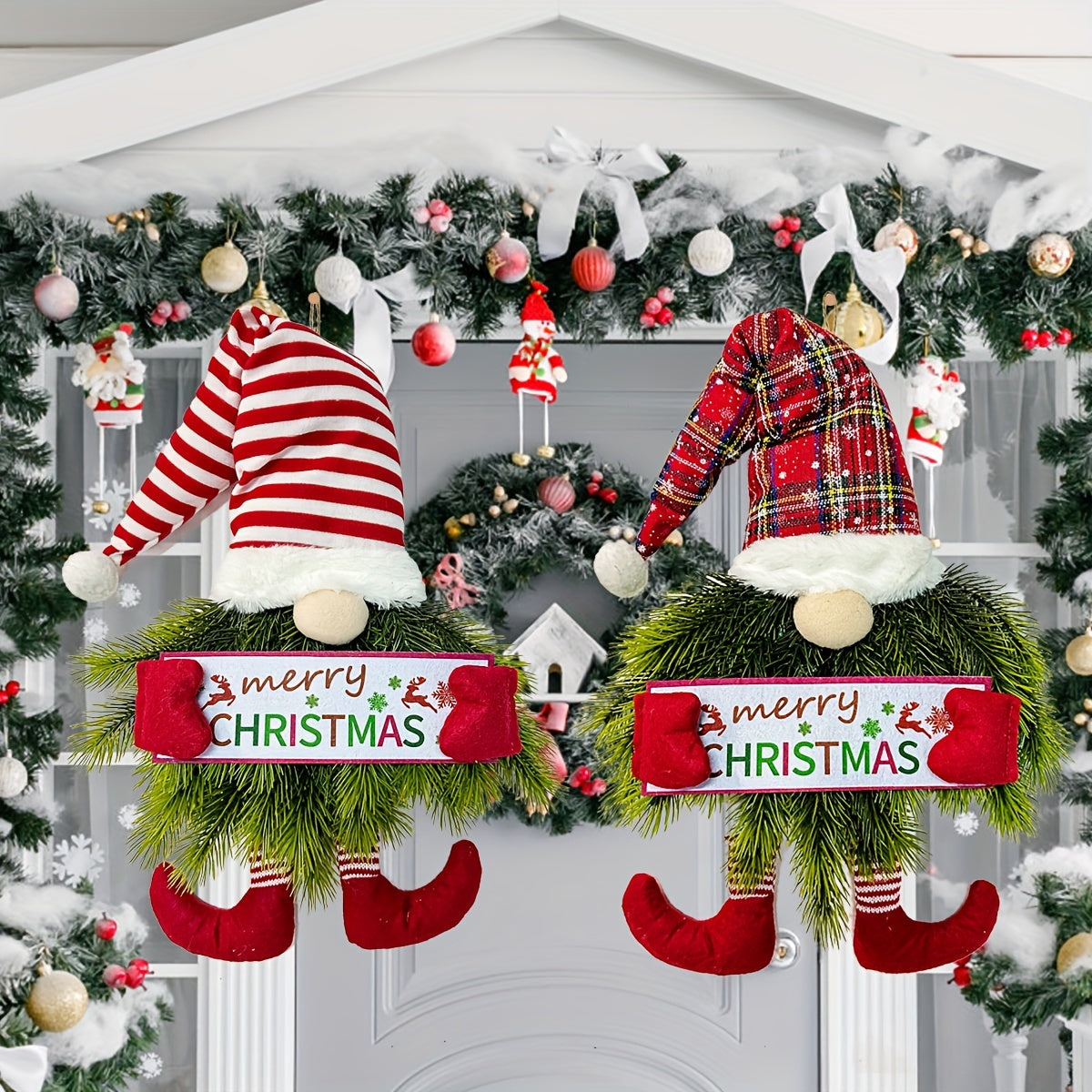 Guirlande de Noël Lumineuse pour Porte d'Entrée - PanierRoyale