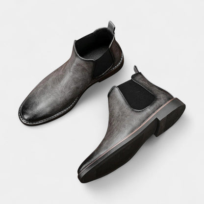 Bottes Chelsea Homme cuir synthétique élastique