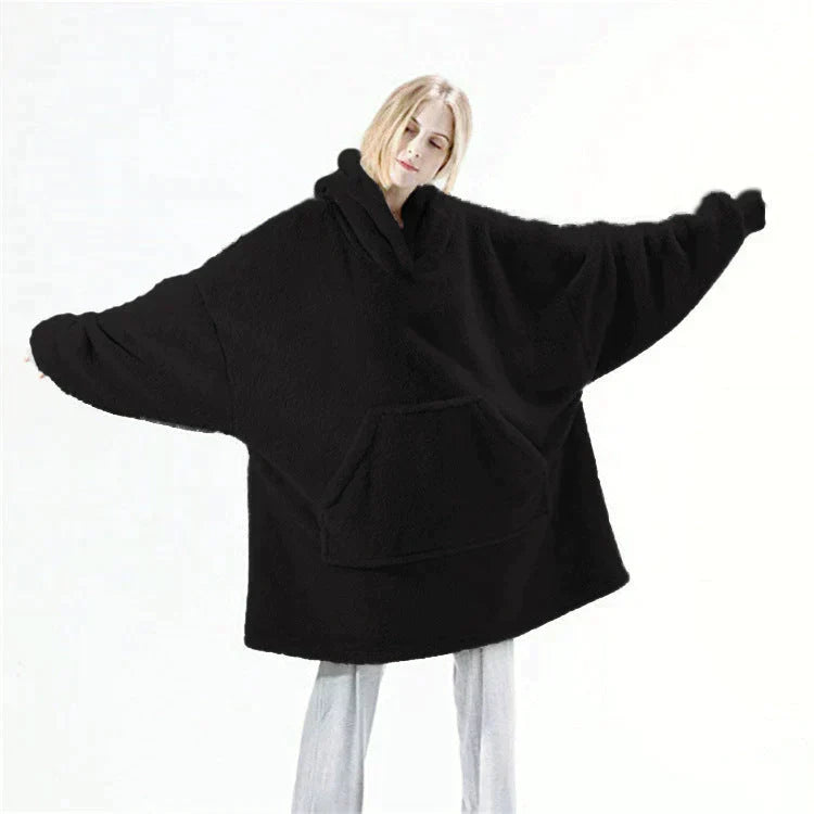 Pull Capuche Oversize avec Poches pour Hiver