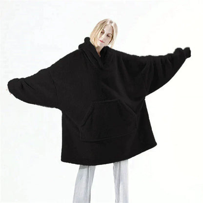 Pull Capuche Oversize avec Poches pour Hiver
