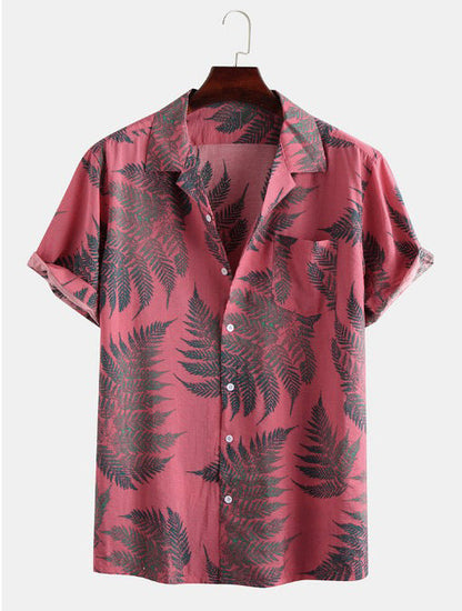Chemise Homme Décontractée Imprimée Floral - BerlinGlamour