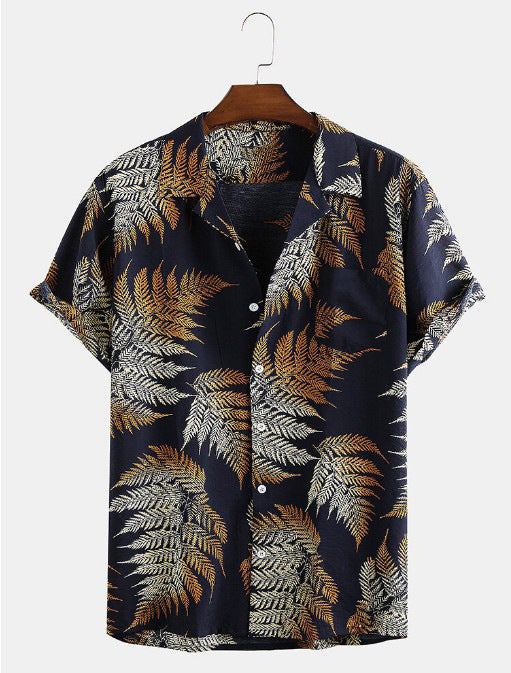 Chemise Homme Décontractée Imprimée Floral