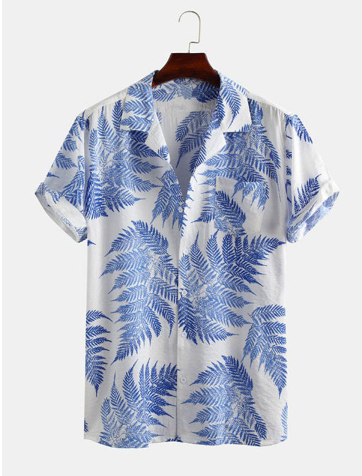 Chemise Homme Décontractée Imprimée Floral