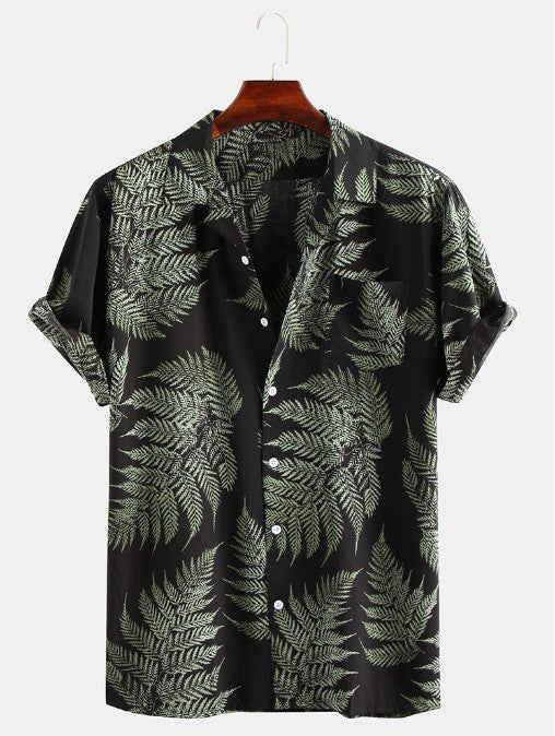 Chemise Homme Décontractée Imprimée Floral