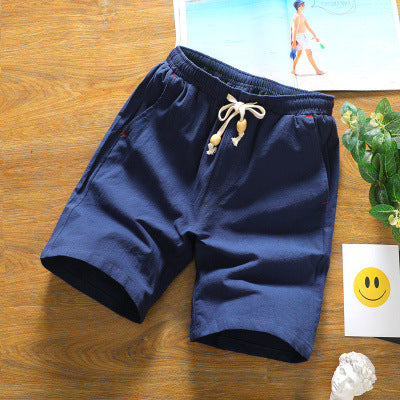 Short Homme Lin Blanc Classique