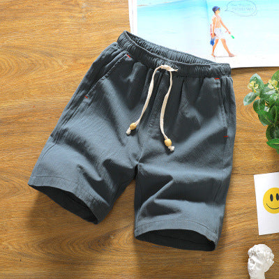 Short Homme Lin Blanc Classique