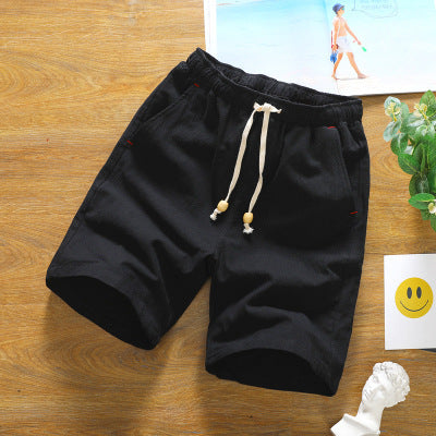 Short Homme Lin Blanc Classique