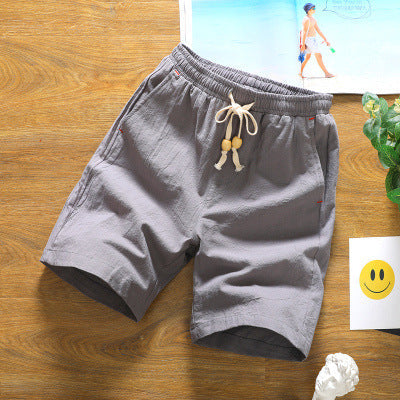 Short Homme Lin Blanc Classique