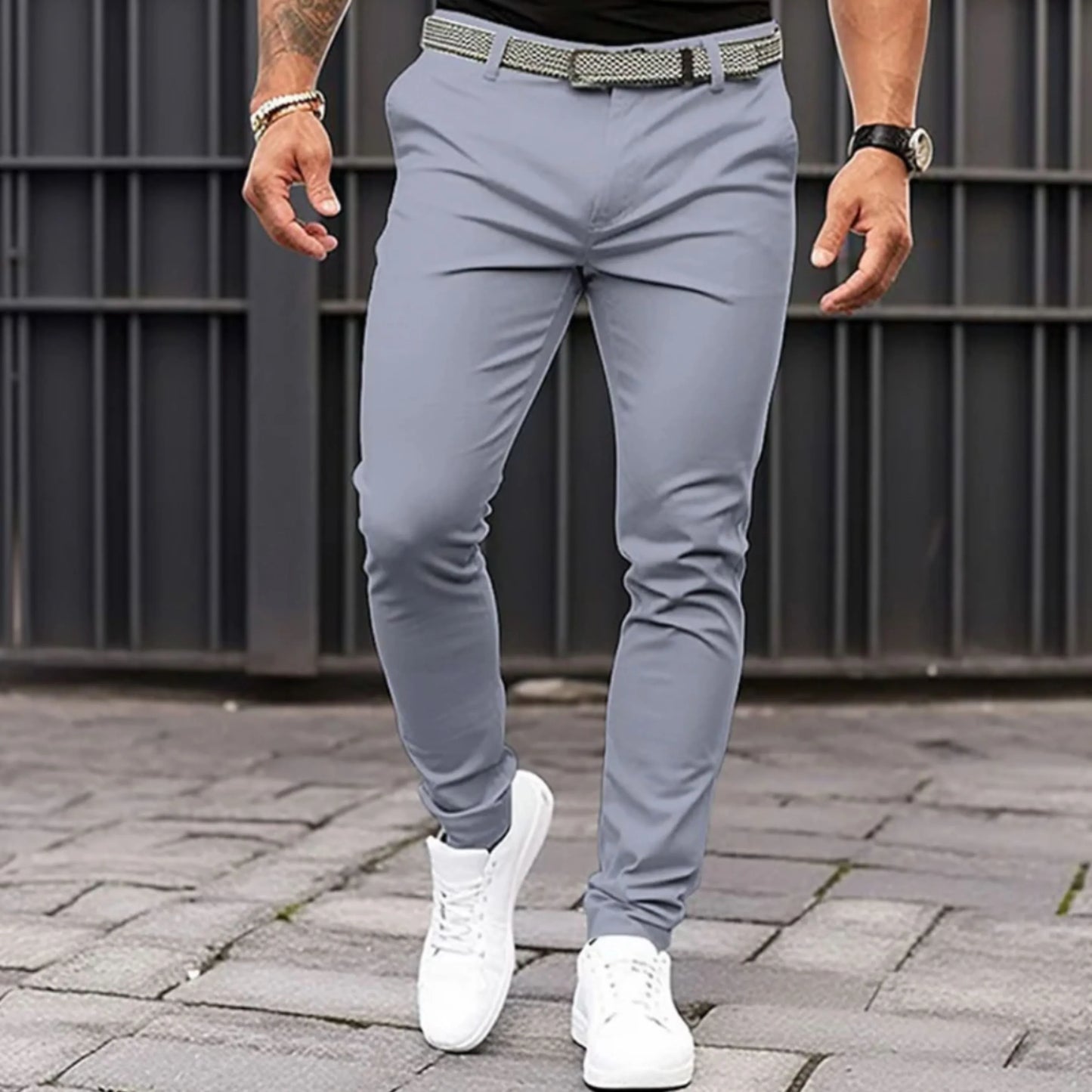 Pantalon Homme Détente Élégant Slim Fit