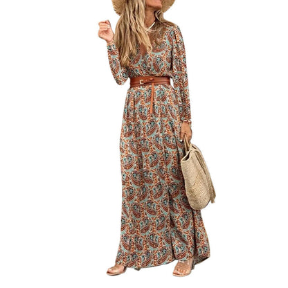 Robe Décontractée Florale Col V