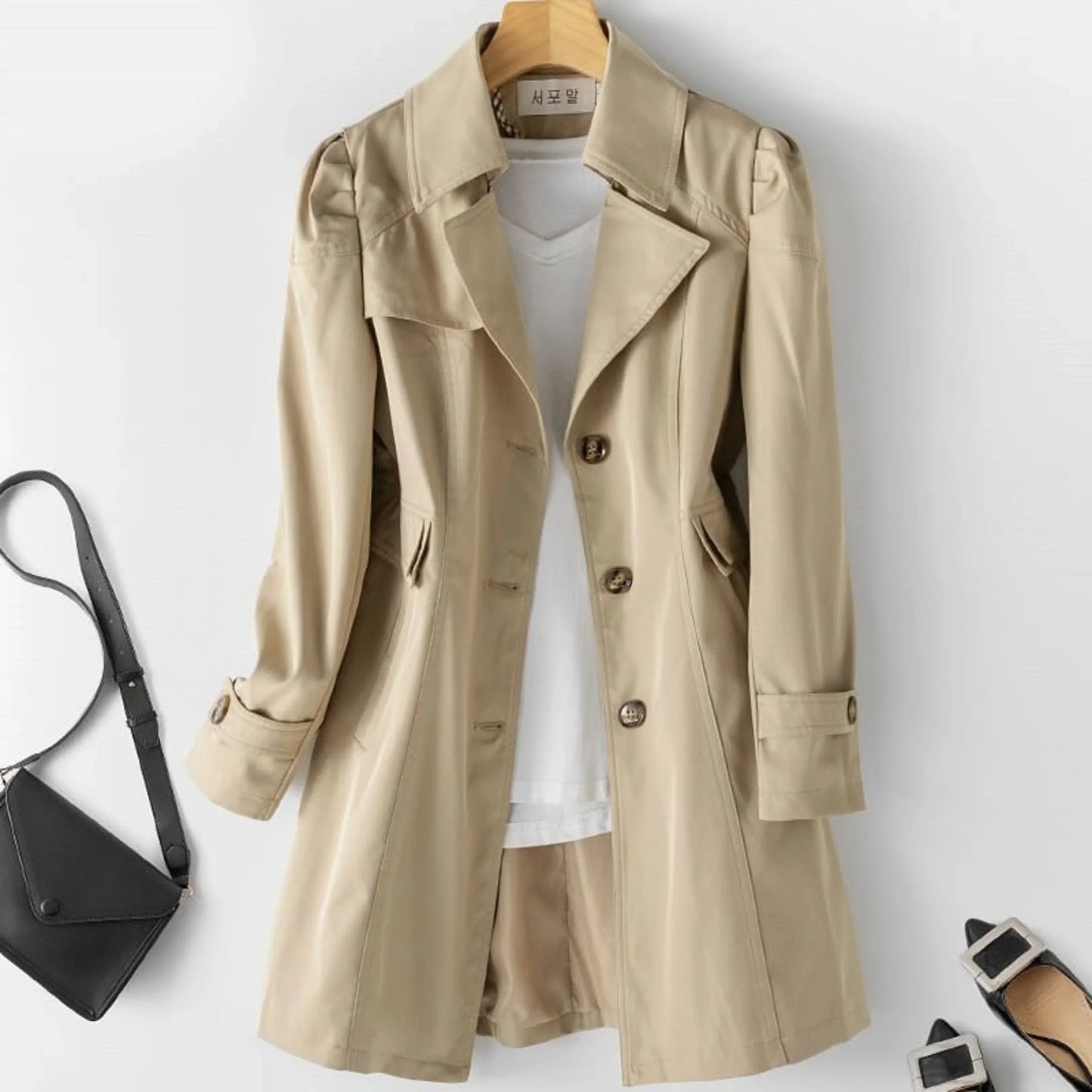 Manteau Femme Élégant Imperméable - luxestyle