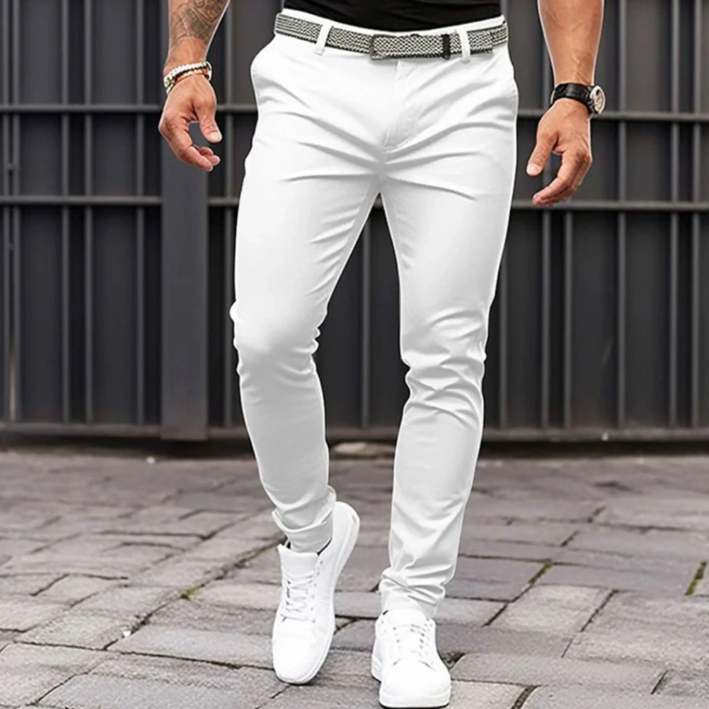 Pantalon Homme Slim Fit Élégant et Confortable