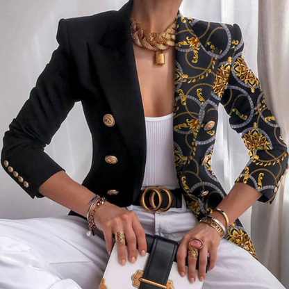 Blazer femme élégant imprimé floral