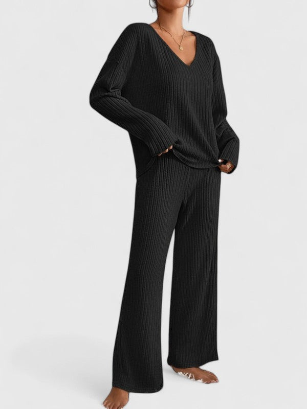 Ensemble Lounge Femme Molleton avec Pantalon Large