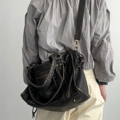 Sac cabas Femme Cuir PU Spacieux Style Vintage