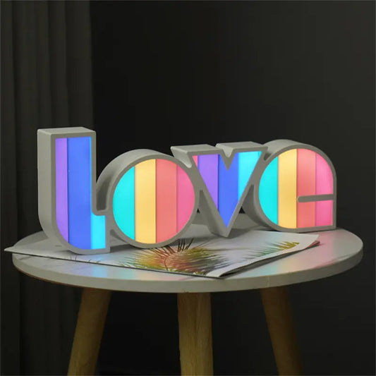 Lampe LED Décorative Cœur Coloré - PanierRoyale