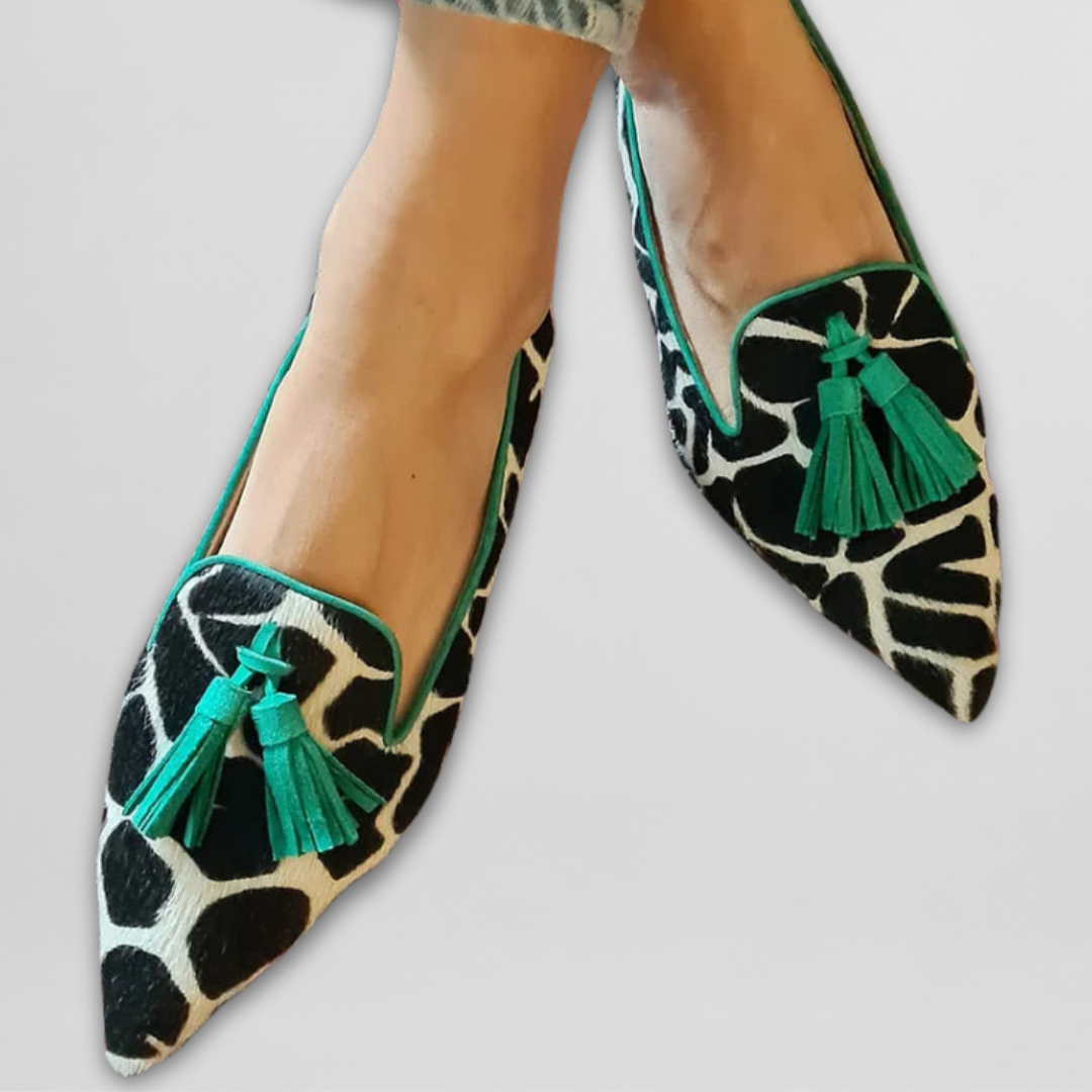 Mocassins Féminins à Bout Pointu et Semelle Plate pour Bureau