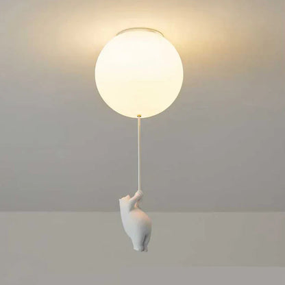Lampe de Nuit Enfant Ours et Ballons Colorés