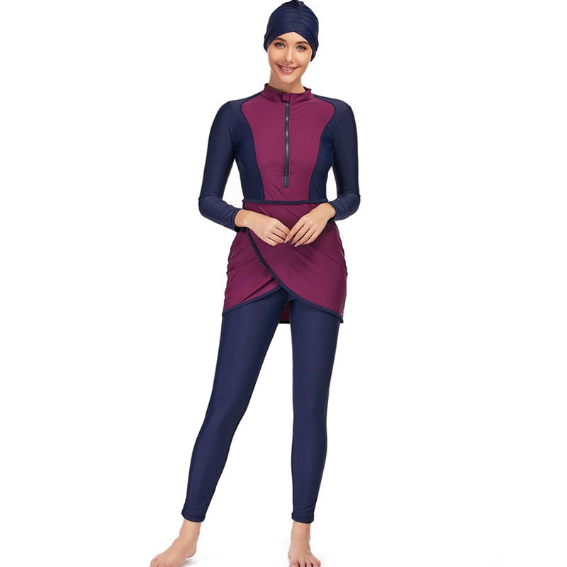 Robe Ensemble 3 Pièces Col Rond Manches Longues Féminin