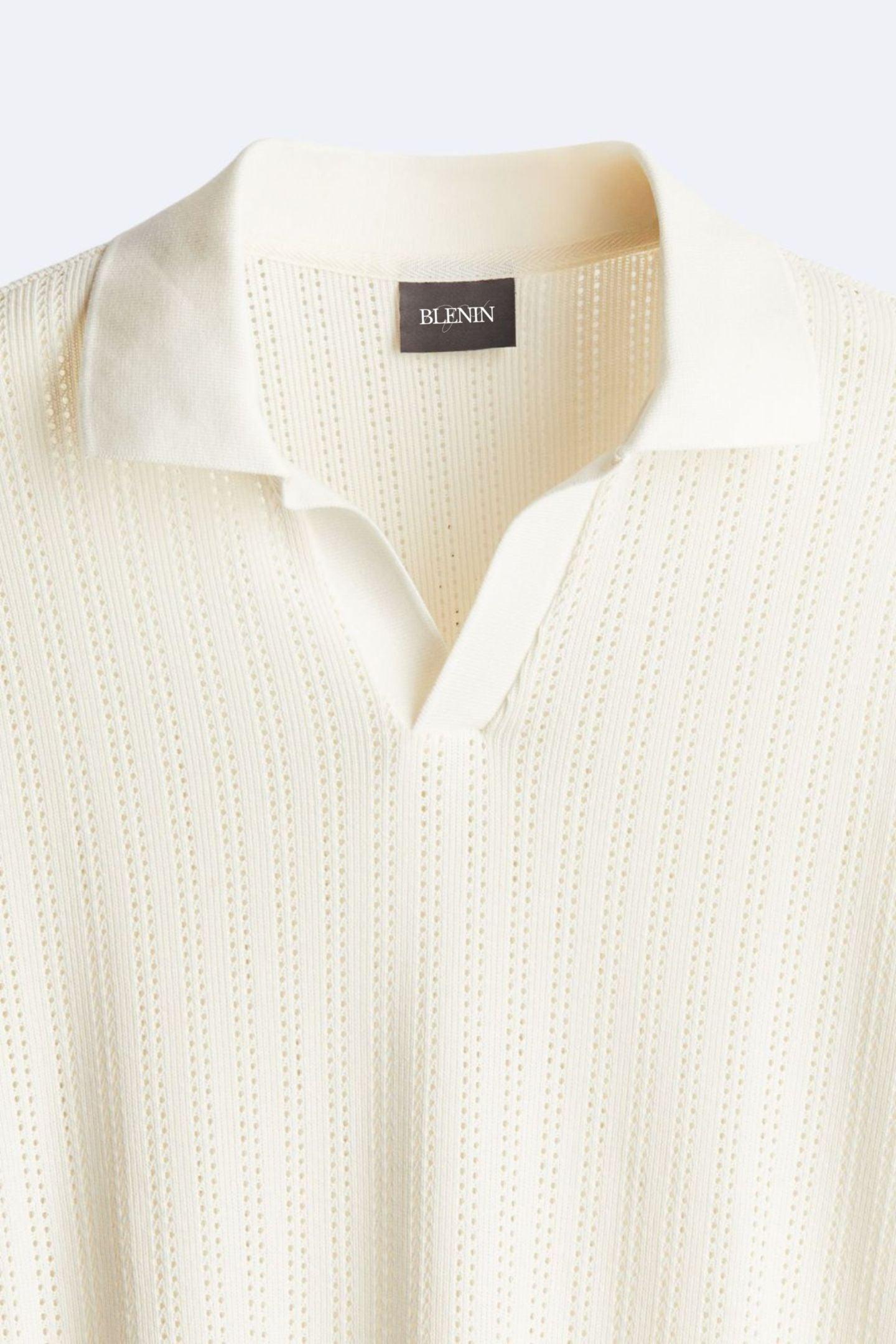 Pull Polo Col Rond Élégant pour Homme