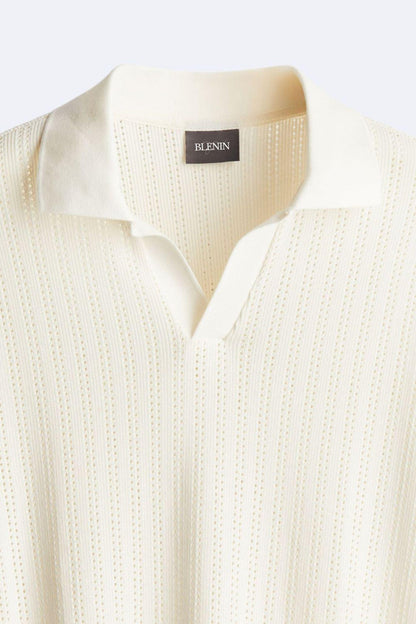 Pull Polo Col Rond Élégant pour Homme