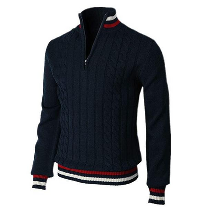 Pull Homme Élégant à Col Montant