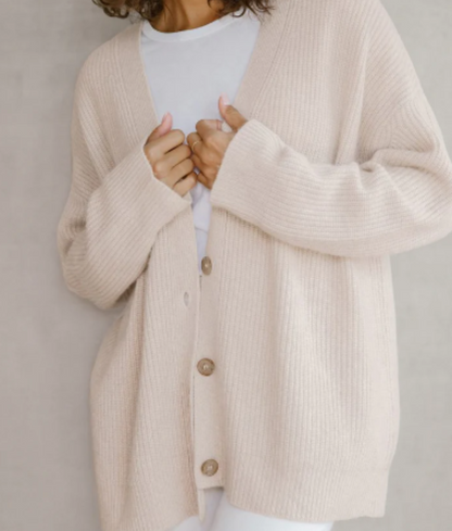 Cardigan Femme Long Manches Élégant et Confortable