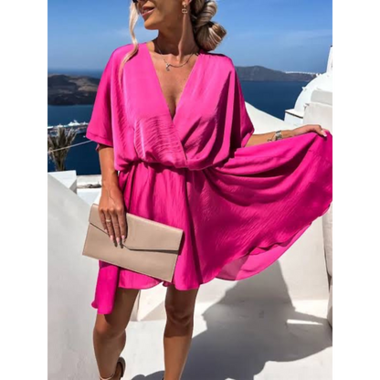 Robe Féminine Bohème Décolleté Profond - luxestyle