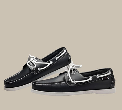 Chaussures Loafer Homme Cuir Ergonomique avec Lacets