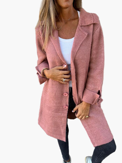 Manteau Femme Décontracté à Boutons
