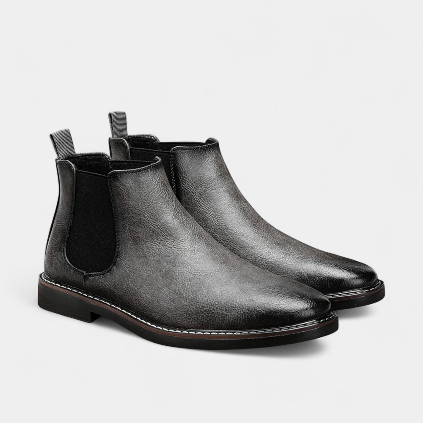 Bottes Chelsea Homme cuir synthétique élastique