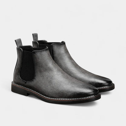 Bottes Chelsea Homme cuir synthétique élastique