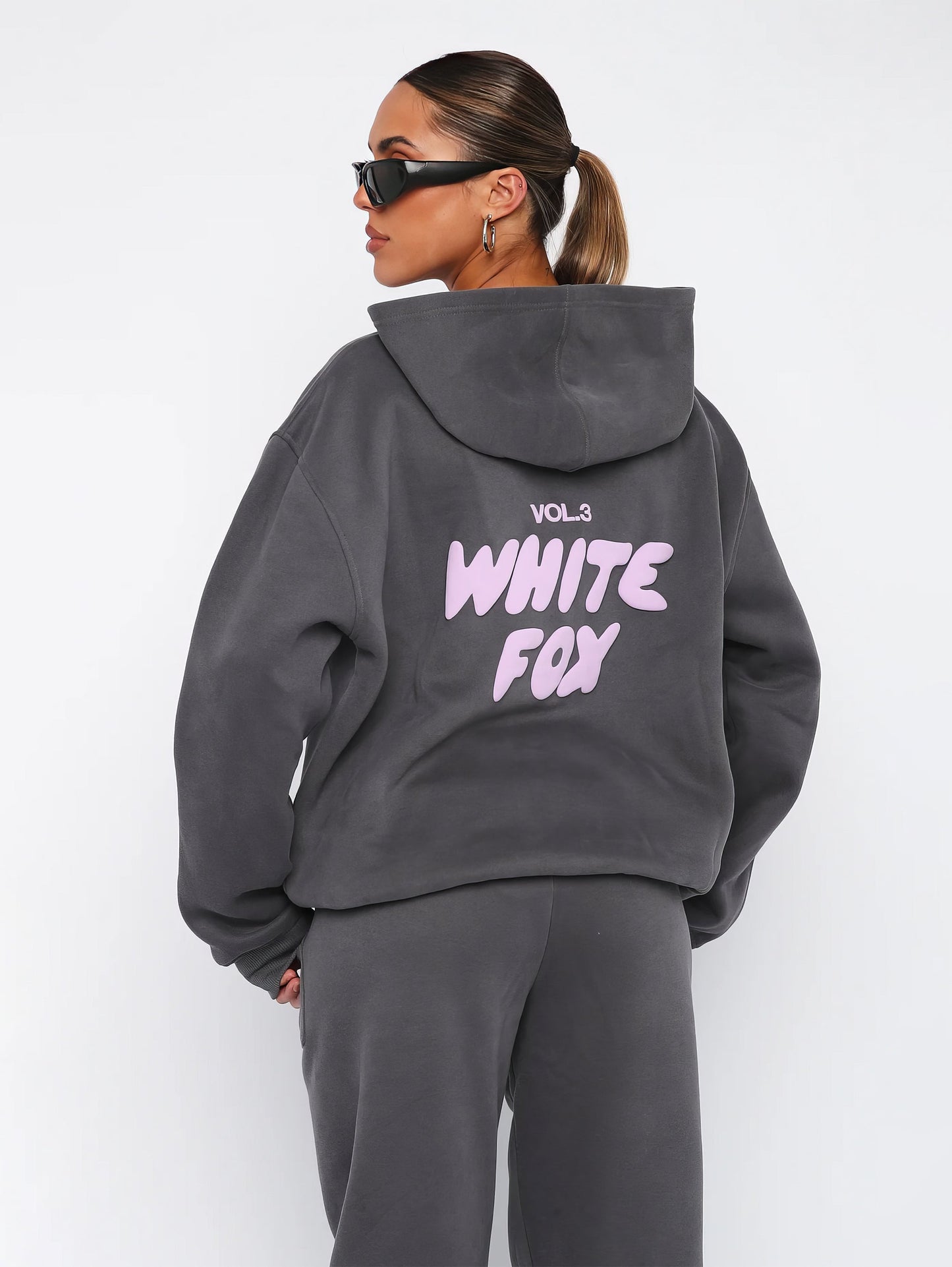 Ensemble Jogging Femme Coton Oversize Sweat à Capuche Pantalon