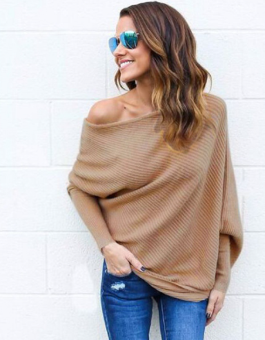 Pull Femme Rouge Col Décalé Élégant