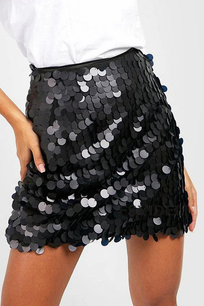 Jupe de Soirée Pailletée Glamour pour Femme