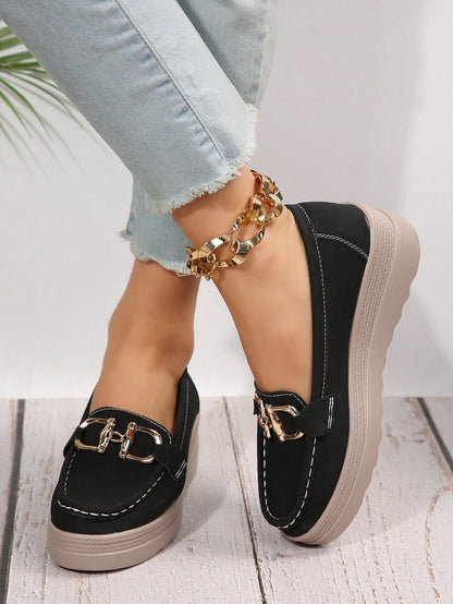 Mocassins Femmes élégants avec détail métallisé