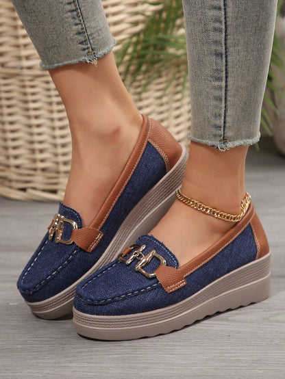 Mocassins Femmes élégants avec détail métallisé