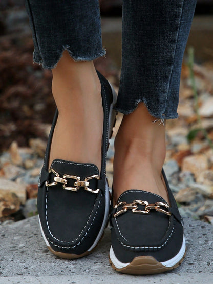 Mocassins Femmes élégants avec détail métallisé