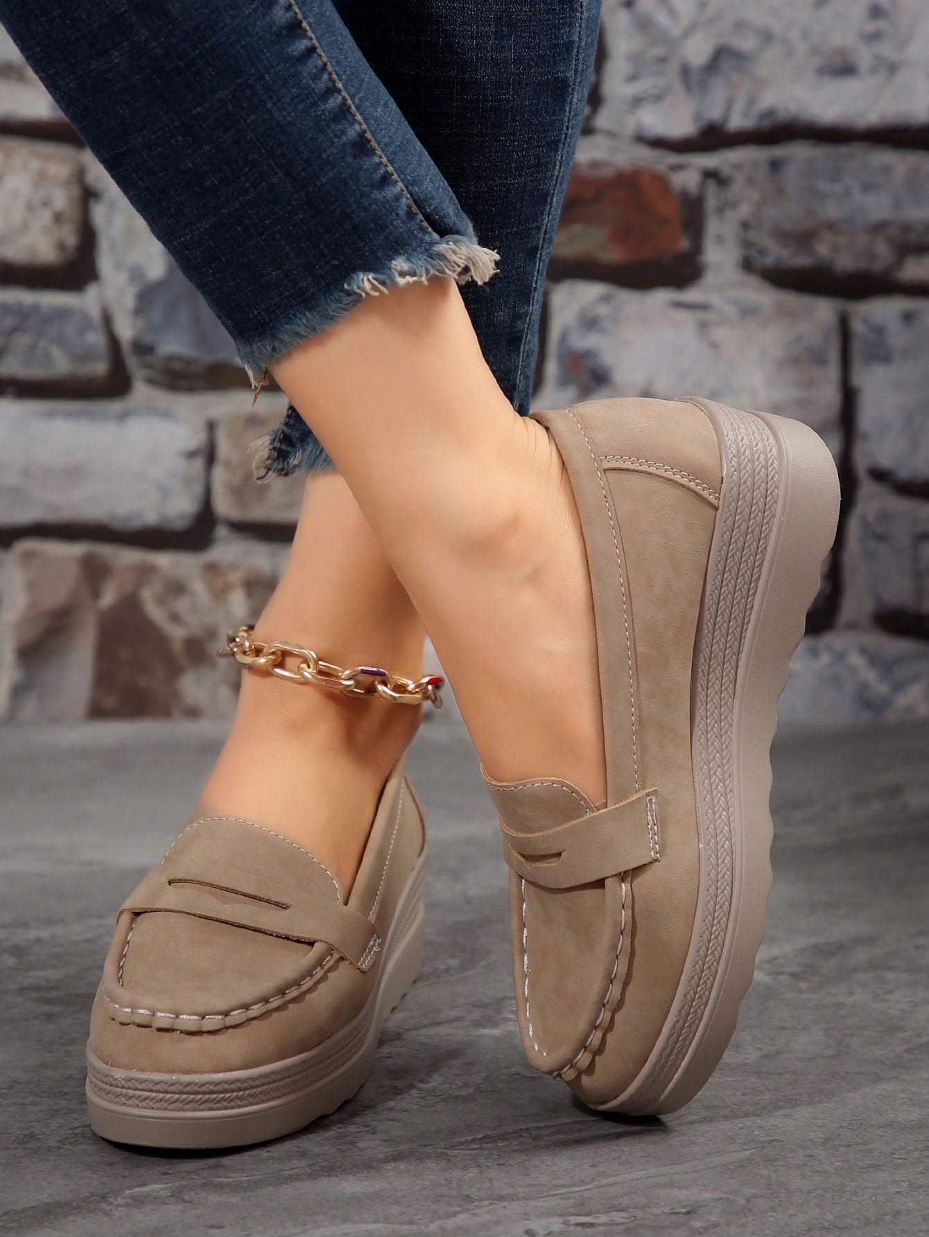 Mocassins Femmes élégants avec détail métallisé