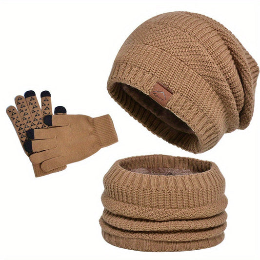 Bonnet Tricoté Chaud et Doux Mocha Hiver - PanierRoyale