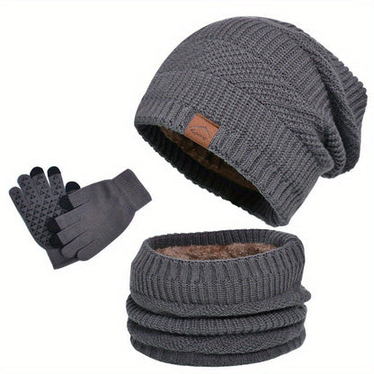 Bonnet Tricoté Chaud et Doux Mocha Hiver