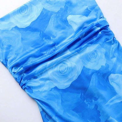 Robe Été Imprimé Aquarelle avec Bretelles Fines