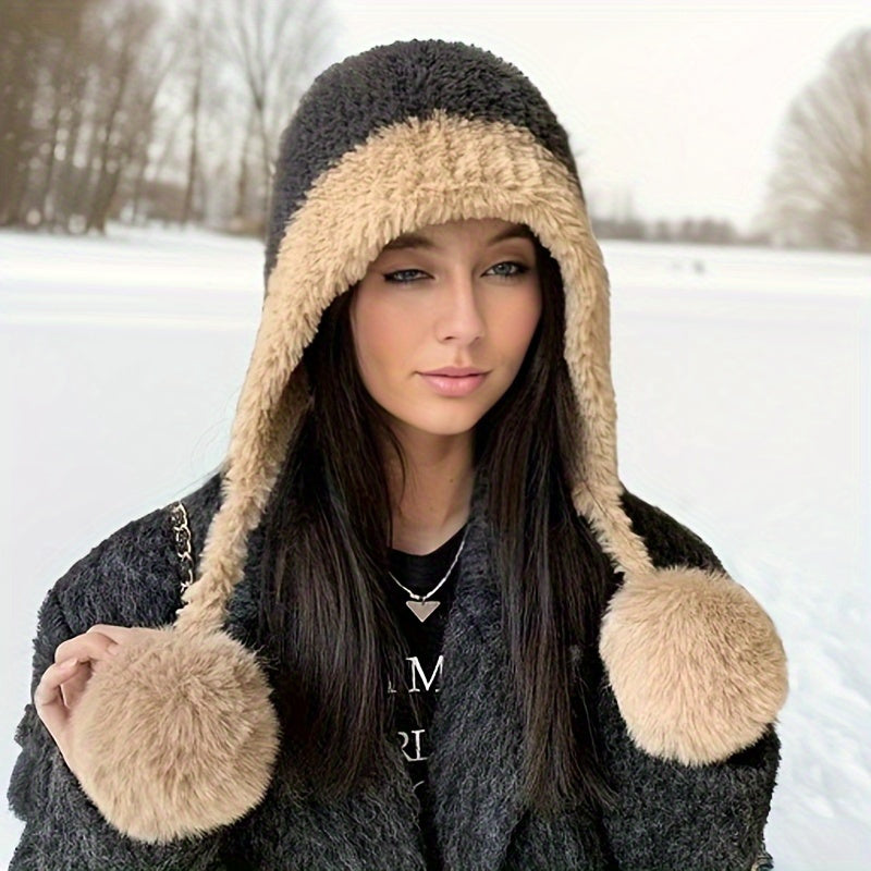 Bonnet Hiver Chaud avec Oreillettes pour Adulte