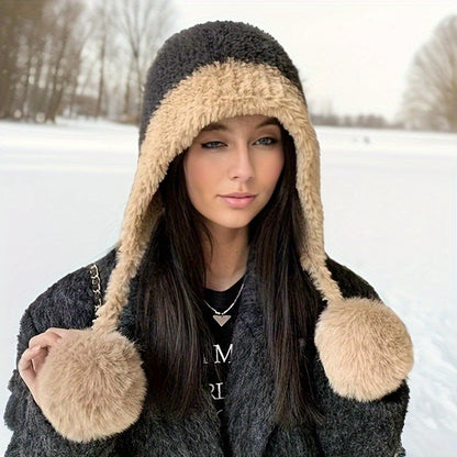 Bonnet Hiver Chaud avec Oreillettes pour Adulte