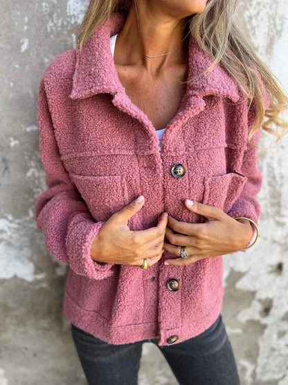 Veste Tricotée Grande Taille pour Femme avec Poches et Boutons