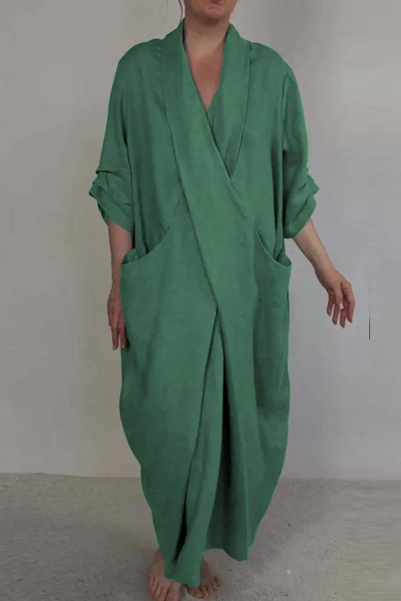 Robe Femme Confortable avec Poches pour Usage Quotidien - PanierRoyale